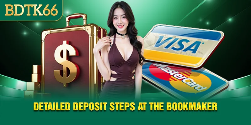 Detailed deposit steps at the bookmaker